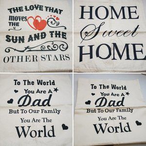 Dad pillow covers 17x17 set of 4
